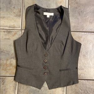 Pinstripe Fitted Vest